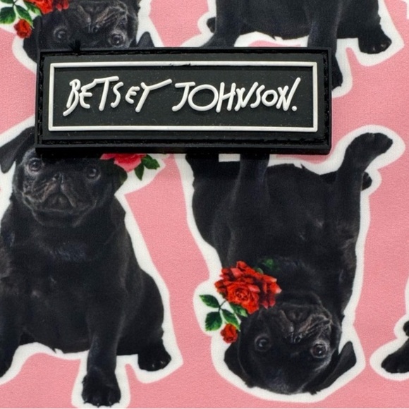 NWT Betsey Johnson Insulated Lunch Pug Tote - Picture 2 of 3